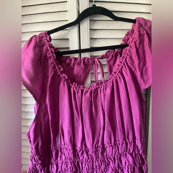 Anthropologie Smock Waist Mini Dress - Picture 8 of 10